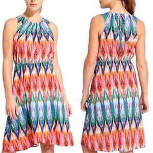 Athleta Sleeveless High-lo IKAT Tassel MARTINIQUE DRESS Size Small EUC
